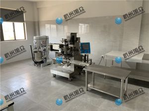 臺州玉環(huán)客戶(hù)，購買(mǎi)XZ-99包餡機，調試安裝完成