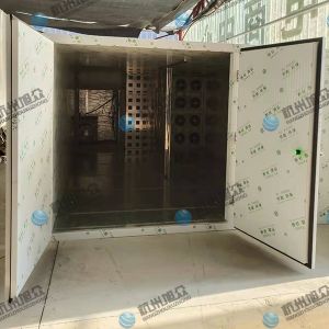 空氣能12p烘干房安裝完成，客戶(hù)烘干黃精藥材