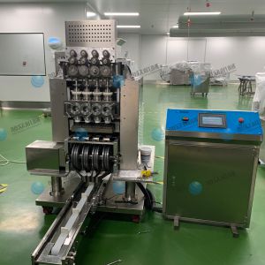 全自動(dòng) 多功能多頭型湯圓成型排盤(pán)機客戶(hù)使用現場(chǎng)！